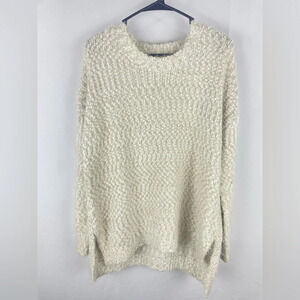 Dreamers Cream Soft Knit Sweater Size M